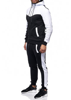 Men's casual hooded sweater suit